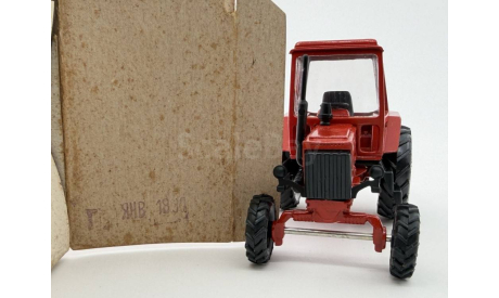 Трактор Беларусь МТЗ-82 СССР 1980 красный, масштабная модель, scale48