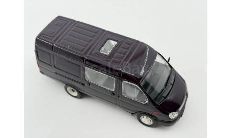 0160) Горький фургон 2705 фиолетовый (рестайлинг), масштабная модель, scale43, ГАЗ