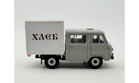 0046) Ульяновский 39094 серый фермер с будкой хлеб, масштабная модель, scale43