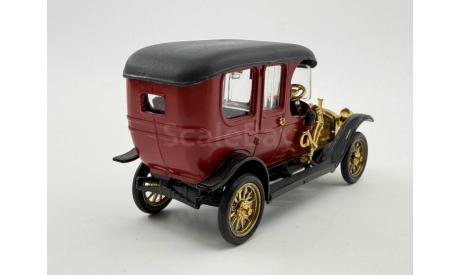 0140) Руссо-Балт C 24-40 1912 Лимузин бордовый, масштабная модель, scale43, Руссо Балт