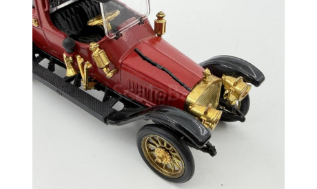 0140) Руссо-Балт C 24-40 1912 Лимузин бордовый, масштабная модель, scale43, Руссо Балт