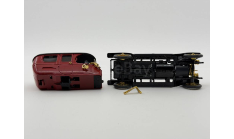0140) Руссо-Балт C 24-40 1912 Лимузин бордовый, масштабная модель, scale43, Руссо Балт