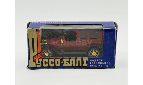 0140) Руссо-Балт C 24-40 1912 Лимузин бордовый, масштабная модель, scale43, Руссо Балт