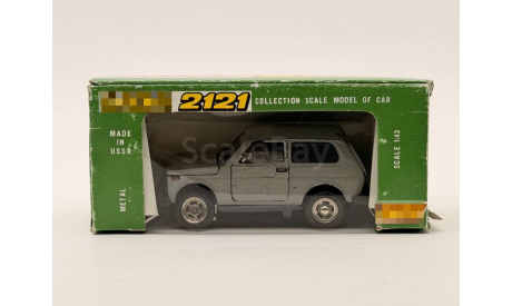 0110) Волжский  2121 4х4 серый, масштабная модель, scale43
