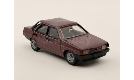 0213) Волжский 21099 темно малиновый, масштабная модель, scale43