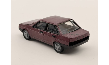 0213) Волжский 21099 темно малиновый, масштабная модель, scale43