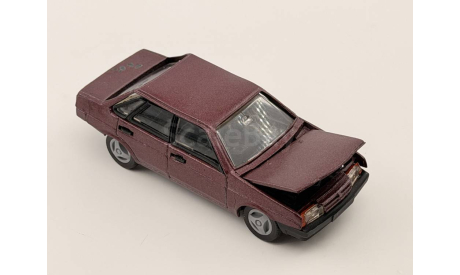 0213) Волжский 21099 темно малиновый, масштабная модель, scale43