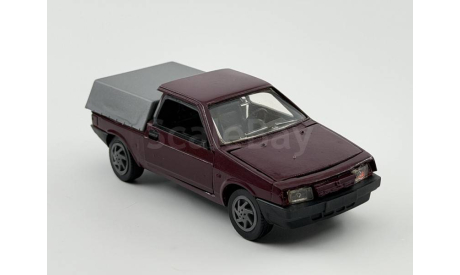 0203) 2108-09 Пикап СССР бордовый, масштабная модель, scale43