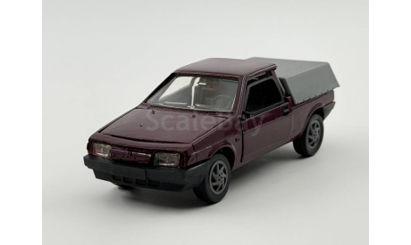 0203) 2108-09 Пикап СССР бордовый, масштабная модель, scale43