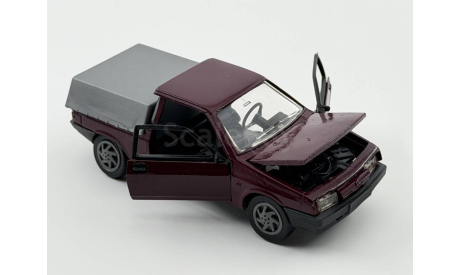 0203) 2108-09 Пикап СССР бордовый, масштабная модель, scale43
