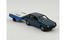 0207) Волжский 2109 с прицепом скиф, масштабная модель, scale43