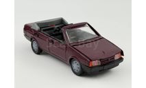 0210) 21099 кабриолет бордовый, масштабная модель, scale43