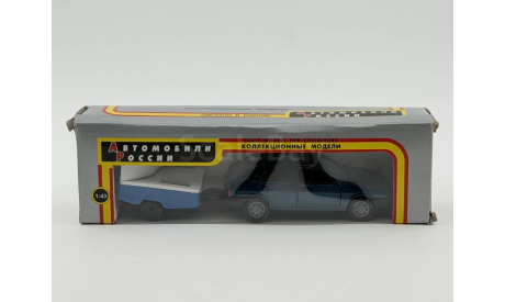 0207) Волжский 2109 с прицепом скиф, масштабная модель, scale43