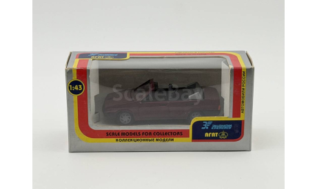 0210) 21099 кабриолет бордовый, масштабная модель, scale43