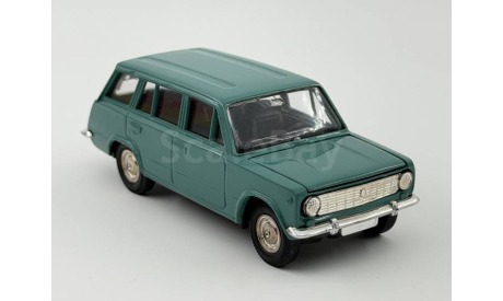 0275) Волжский 2102 Бирюзово-зеленый, масштабная модель, scale43