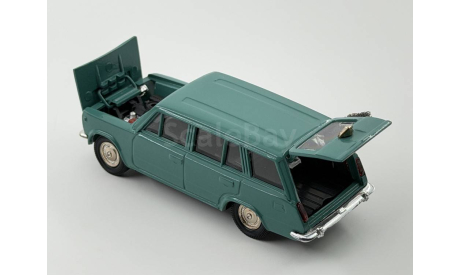 0275) Волжский 2102 Бирюзово-зеленый, масштабная модель, scale43