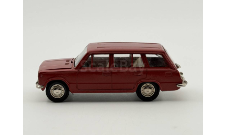 0008) Волжский 2102 бордовый, масштабная модель, scale43