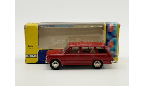 0008) Волжский 2102 бордовый, масштабная модель, scale43