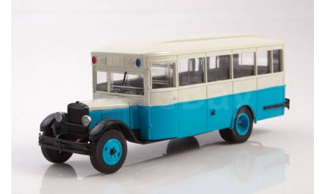 ЗиС-8 автобус - голубой/белый, масштабная модель, Автоистория (АИСТ), scale43