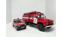 ВАЗ-1111 «Ока» и ЗиЛ-130 «Пожарные», масштабная модель, scale43