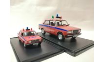 ВАЗ-2107 «Жигули» «Милиция» в масштабе 1:43 и 1:24, масштабная модель, DeCV (конверсии на базе Автолегенд), 1/24