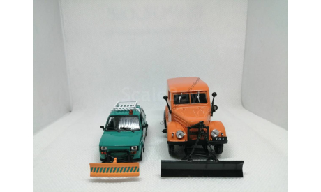 Fiat 126Р и Горький-69 Т-3 «Снегоуборочные автомобили», масштабная модель, DeAgostini, scale43