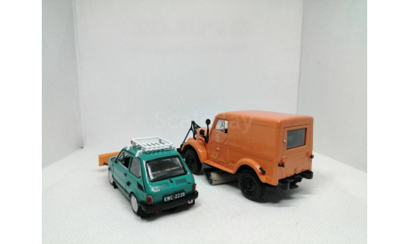 Fiat 126Р и Горький-69 Т-3 «Снегоуборочные автомобили», масштабная модель, DeAgostini, scale43