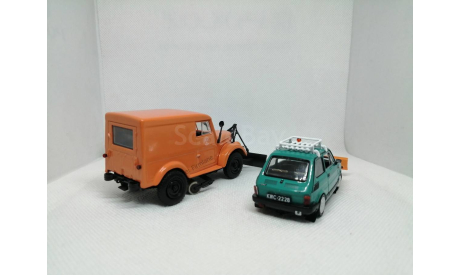 Fiat 126Р и Горький-69 Т-3 «Снегоуборочные автомобили», масштабная модель, DeAgostini, scale43