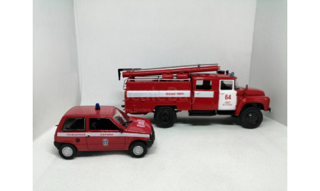 ВАЗ-1111 «Ока» и ЗиЛ-130 «Пожарные», масштабная модель, scale43