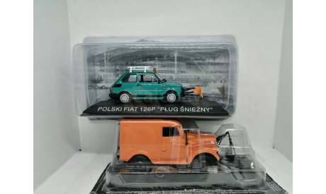 Fiat 126Р и Горький-69 Т-3 «Снегоуборочные автомобили», масштабная модель, DeAgostini, scale43