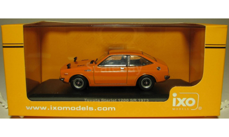 Toyota Starlet SR, (KP40), 1973, IXO, 1/43, масштабная модель, scale43