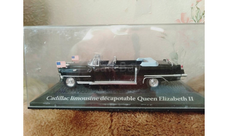 Cadillac limousine dcapotable Queen Elizabeth, масштабная модель, Norev/DeAgostini, scale43