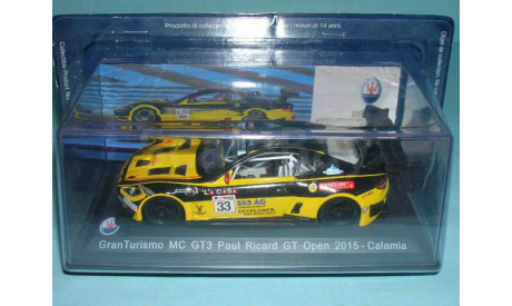MASERATI Granturismo MC GT3 #33 Calamia Paul Ricard GT Open (2015) 1:43, масштабная модель, scale43, Altaya