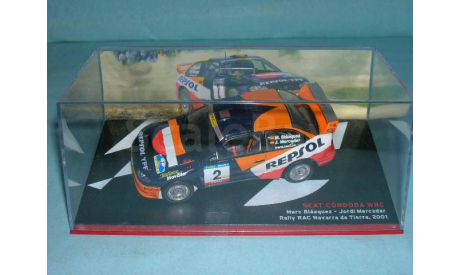 Seat Cordoba WRC №2 Rally RAC Navarra de Tierra, Marc Blazquez - Jordi Mercader (2001) 1:43, масштабная модель, scale43, Altaya