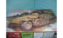 Бронетранспортер ’Hanomag’ SdKfz 251/2 Ausf. C (w/Wurfrahmen 40), + 4 фиг. (1:35), сборные модели бронетехники, танков, бтт, Dragon, scale35