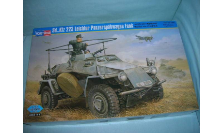 Бронеавтомобиль Sd.Kfz.223 Leichter Panzerspahwagen Funk (1:35), сборные модели бронетехники, танков, бтт, 1/35, Hobby Boss