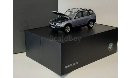 BMW X3 3,0d (E83) Blau Wasser Met, масштабная модель, 1:43, 1/43