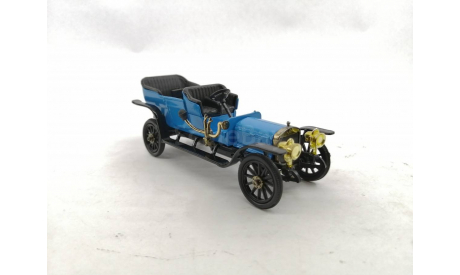 Руссо-Балт С24/30 с кузовом ’Дубль-Фаэтон’ 1909г., голубой, масштабная модель, Агат/Моссар/Тантал, scale43, Руссо Балт