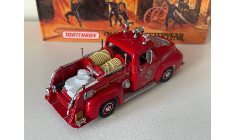 1:43 1953 Ford F-100 Пожарный Matchbox, масштабная модель, 1/43