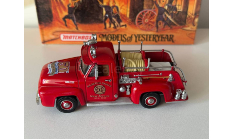 1:43 1953 Ford F-100 Пожарный Matchbox, масштабная модель, 1/43