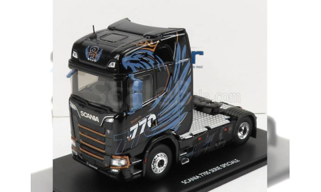 SCANIA S770 V8 TRACOT TRUCK 2-ASSI (2021), BLACK, масштабная модель, Eligor, scale43