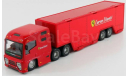 FERRARI Truck F1 Car Transporter Team Ferrari Corse Clienti With Set Fxx-k N10 (2015) + Figure Service Mobile Mechanic, Red, масштабная модель, BBurago, scale43