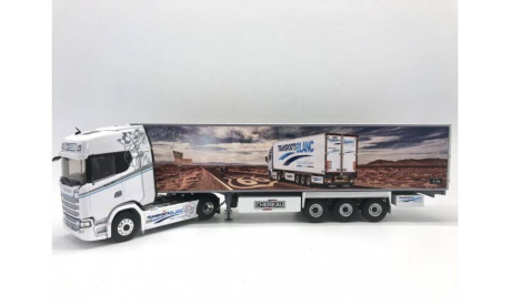 SCANIA S500 c полуприцепом-рефрижератором Thermo King ’TRANSPORTS BLANC ROUTE 66’ (2024), масштабная модель, Eligor, scale43