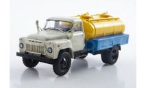 ГАЗ-53 АЦПТ-3,3 (53), серый / голубой / желтый, масштабная модель, АВТОИСТОРИЯ, scale43