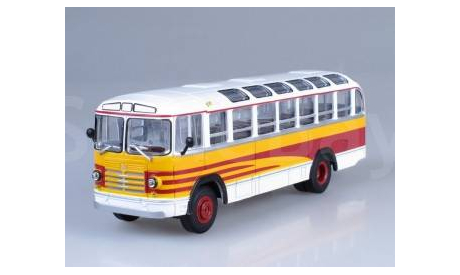 ЗИЛ- 158А Экскурсионный, бело-желтый, масштабная модель, Советский Автобус, scale43