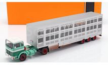 MERCEDES-BENZ LPS 1632 c полуприцепом-скотовозом, масштабная модель, IXO грузовики (серии TRU), scale43
