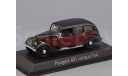 PEUGEOT 401 Longue Taxi (1935), dark red / black, масштабная модель, scale43