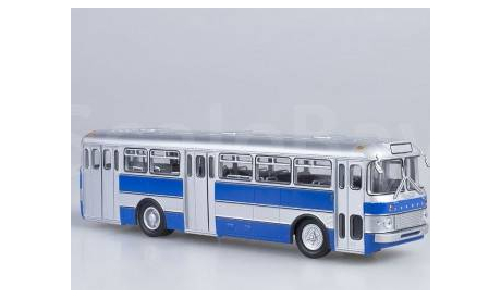IKARUS 556, серебристо-синий, масштабная модель, Советский Автобус, scale43