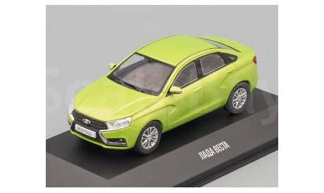 LADA Vesta, Автолегенды Новая эпоха 1, green, масштабная модель, ВАЗ, Norev/DeAgostini, scale43