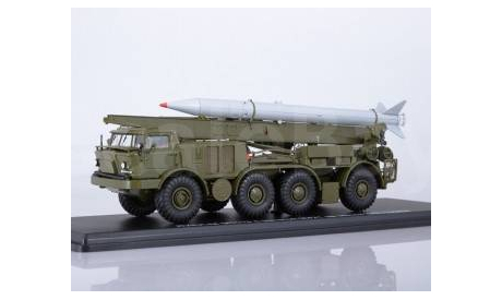 ЗИЛ-135ЛМ ЛУНА-М 95113 с ракетой 9M21 , хаки, масштабная модель, МАЗ, scale43